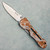 Dalton Thumb Stud Opener Auto Camo Stars Handle Bead Blast Blade