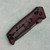 Benchmade Mini Adamas Axis Lock Premium Red Micarta Handle Drop Point Cobalt Black Blade 273BK-2201 (Pre-owned)