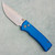 Chaves Pro-Tech T/E Redencion 229 Blue Handles Stonewash Blade (Pre-owned)