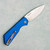 Pro-Tech Strider PT+ Auto Solid Blue Handle Stonewash Magnacut Blade PT201-BLUE (Pre-owned)