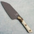 Microtech Santoku 4" Knife Ivory G-10 Handle w/ Bronze Titanium Bolster DLC Standard Blade 3300B-1DLCIVS