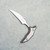 Microtech Marfione Select Bastinelli Bee Fixed Blade Titanium Handle Stonewash Standard Blade Blue Hardware 218-10MS3
