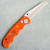 Spyderco Autonomy Auto Orange G-10 Handles Satin H2 Serrated Blade C165GSOR