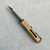 Pro-Tech Runt 5 Reverse Tanto Textured AlBronze Handle Chad Nichols Damascus Blade Pearl Button Blade Show 2024 (Pre-owned)