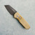 Pro-Tech Runt 5 Reverse Tanto Textured AlBronze Handle Chad Nichols Damascus Blade Pearl Button Blade Show 2024 (Pre-owned)