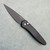 Pro-Tech Newport Solid Black Handle DLC Blade 3407 (Pre-owned)