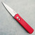 Pro-Tech Godson Solid Battleworn Red Handle Satin Blade 721-SATINBWREDLTD (Pre-owned)