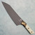 Microtech Chef Knife Ivory G-10 Handle w/ Bronze Bolster DLC Standard Blade 3000B-1DLCIVS