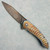 Peter Martin Frame Lock Flipper Lightning Anodized Titanium Handles Heat Colored Blade