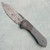 SD Knives Shocker Frame Lock Gray G-10 w/ CarboTi Bolster/Titanium Handles Grabak Damasteel Blade & Spacer (Consignment)