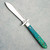 Tuna Valley Cutlery Co Mountain Cougar Blue Arctic Curly Birch Satin Spear Point 154CM Blade