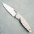 Three Rivers Manufacturing TRM Atom Liner Lock Flat Frag Titanium Scales Stonewashed MagnaCut Blade