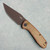 Zero Tolerance 0512 Auto Natural Canvas Micarta/Titanium Handle Dark Bronze Cerakote CruWear Blade (Pre-owned)