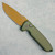 Pro-Tech Les George Rockeye Auto Solid OD Green Handle Matte Copper Coated CPM-S35VN Blade LG303-DW (Pre-owned)