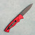 Piranha Pocket Auto S/E Red Handle Tactical Black Blade (Pre-owned)