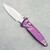 Microtech Marfione Select Socom Ram-Lok Spear Point Purple Haze Frag Titanium Handle Stonewash Standard Purple Accent 160RL-10FRSMS6