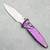 Microtech Marfione Select Socom Ram-Lok Spear Point Purple Haze Titanium Handle Stonewash Standard Purple Accent 160RLS-10SMS6