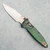 Microtech Marfione Select Socom Ram-Lok Spear Point Antique Green Titanium Handle Bronzed Stonewash Standard Bronze Accent 160RLS-13SMS1