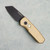 Pro-Tech Runt 5 Reverse Tanto Textured ALBronze Handle DLC Blade Pearl Button Enthusiant Edition (Pre-owned)