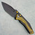 Civivi Wellmax Button Lock Black Aluminum Handles w/ Ultem Inlays Blackwash Blade Limited Edition C24008C-2