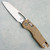 Microtech MSI RAM-LOK Fluted Tan G-10 Handle Stonewash Standard 210-10FLGTTA (Pre-owned)