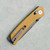 Skallywag Tactical Porpoise Spear Point Crossbar Lock Tan G10 Handles Darkwash Blade