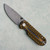 Skallywag Tactical Searoach Liner Lock Black/Tan G10 Handles Darkwash Blade