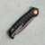 Skallywag Tactical Sao Feng Drop Point Liner Lock Black G10 Handles Darkwash Blade