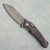 G&G Hawk Talon Hawk Lock w/Toggle Detent Titanium Handle w/ 3K Carbon Inlays Stonewash Blade
