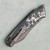 G&G Hawk Talon Hawk Lock w/Toggle Detent Titanium Handle w/ Frost Carbon Inlays Stonewash Blade