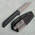 Kershaw Mini Iridium Fixed Blade Black Linen Micarta Handle Working Finish Blade 1051