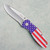 Kershaw Blur Assisted Liner Lock USA Flag Aluminum Handle Stonewash 14C28N Blade 1670USA