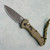 Benchmade Mini Claymore Auto Ranger Green Grivory Handle Cobalt Black Blade 9570BK-1 (Pre-owned)