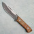 Buck 104 Compadre Camp Knife Fixed Blade Natural Canvas Micarta Handle Cobalt Cerakote Blade 12245 (Pre-owned)