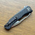 Heretic Knives Custom Wraith V4 Manual T/E Carbon Fiber Handle Hand Ground Cracked Ice M390 Blade Flamed Titanium Hardware