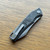 G&G Hawk Talon Auto Titanium Handle w/ Black Ops Marble Carbon Fiber Inlays Stonewash Blade