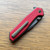NCC Knives Ragnarok Hawk 7 Hawk Lock OD Green/Bronze Titanium Handles w/ Red G-10 Overlays Acidwash Harpoon Tanto Blade Proof Run