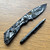 Strider Knives Blackside Customs Collab SMF Foil Camo Titanium 20CV w/ Click Tank Multicam Pen