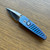 Pro-Tech Stinger Custom Blue Titanium Mirror Polished Blade Limited Edition