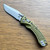 Microtech Amphibian Mini RAM-LOK S/E Frag OD Green Aluminum Stonewash Standard 137MRL-10FROD