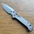 Microtech Marfione Select LUDT Ram-Lok S/E Titanium Handle Stonewash Standard Blue Accent 1135RLS-10MS2