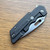 A2D Attn2Detail Mercantile Mark 1 Large Gen 4 Folder Blackwash Titanium Handle w/ Sea Foam Bakelite Inlay Stonewash/Satin Rising Grind Drop Point Blade