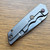 A2D Attn2Detail Mercantile Mark 3 Large Framelock Folder Brightwah Titanium Handle w/ Desert Ironwood Inlay Stonewash/Satin Drop Point Rising Grind Magnacut Blade