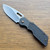 A2D Attn2Detail Mercantile Mark 1 Large Gen 4 Folder Blackwash Titanium Handle w/ Basketweave Inlays Stonewash/Satin Rising Grind Drop Point MagnaCut Blade