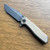 NCC Knives Ragnarok V1 Frame Lock Flipper Zirblast Bronze Echo Grid Titanium Handles Acidwash Harpoon Blade
