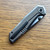 NCC Knives Ragnarok V6 Frame Lock Large Chamfer Forge Flats Cracked Ice Titanium Handles Acidwash Blade w/ Satin Flats