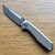 NCC Knives Ragnarok V6 Frame Lock Large Chamfer Forge Flats Cracked Ice Titanium Handles Acidwash Blade w/ Satin Flats