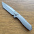 NCC Knives Ragnarok Mach 1 Auto Gun Metal Gray 3D Grid Titanium Handles Milled Harpoon Blade
