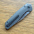 NCC Knives Ragnarok Mach 1 Auto Gun Metal Gray 3D Grid Titanium Handles Milled Harpoon Blade