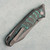 G&G Hawk Talon Hawk Lock w/Toggle Detent Titanium Handle w/ CarboTi Linear Teal Inlays Stonewash Blade